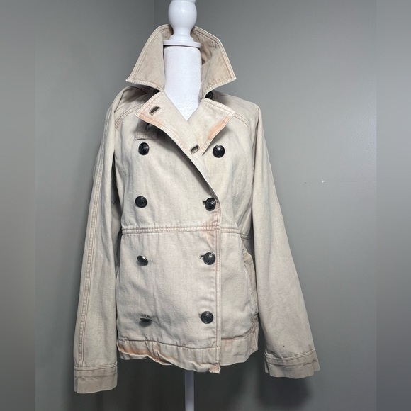 NWT We The Free viva surplus jacket double breasted cropped trench fisherman - Picture 7 of 12